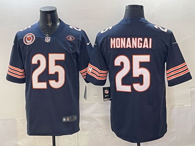 Men 2026 Chicago Bears #25 Monangai Blue Nike Limited NFL Jersey style 06->chicago bears->NFL Jersey